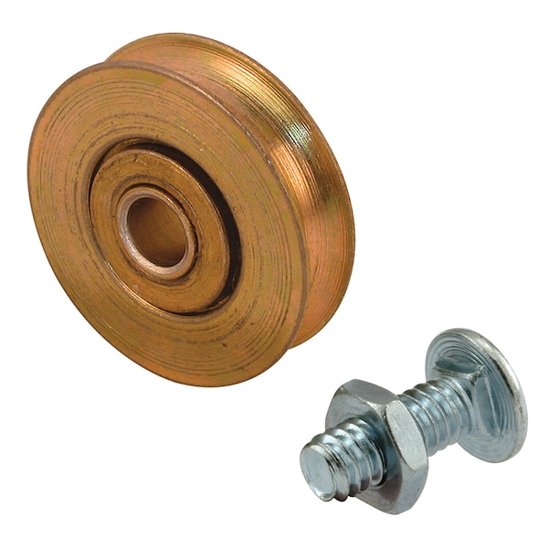 Prime-Line 1/4 in. Inside Diameter x 1-1/4 in. Outside Diameter, Steel Unfinished Roller (1 Pair) D 1502 - main